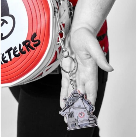 DISNEY 100 Mickey Mouse Club Bag Charm Keychain NEW New with tags - Picture 3 of 3